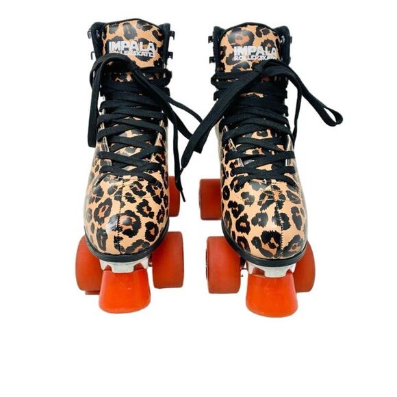 Impala Rollerskates Leopard Print Quad Roller Skates Womens Size 6 - Picture 2 of 7